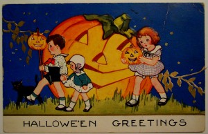 Halloween greeting card