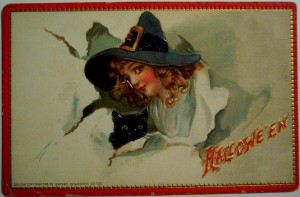 halloween vintage postcard