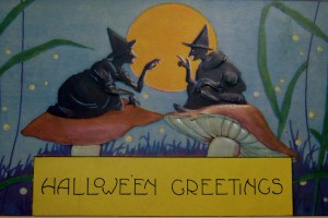 witch postcard