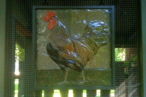 Decoration for a chicken coop