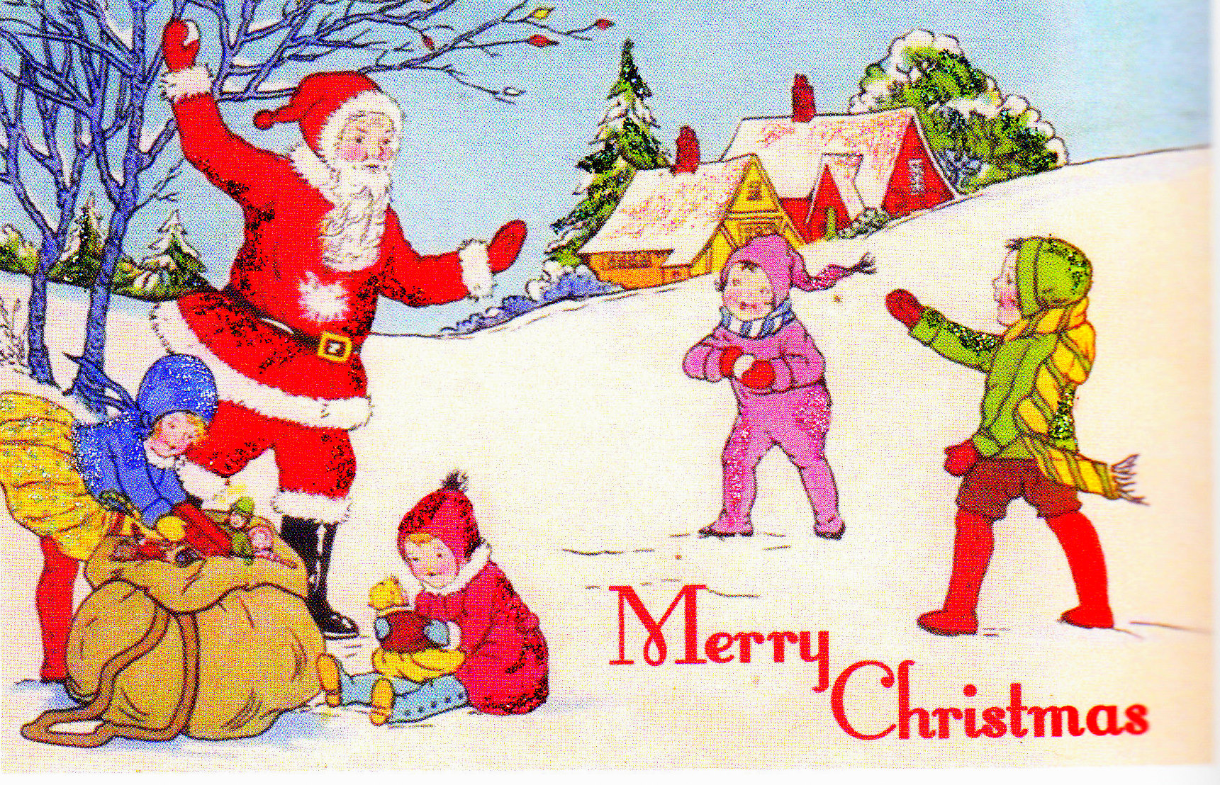 Vintage Christmas Cards Of th Century