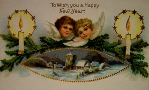 New Year's greeting card from the past