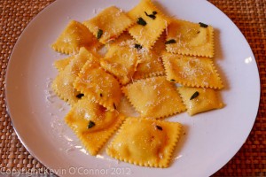 Pumpkin ravioli