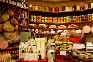 Italian gourmet shop in Bologna