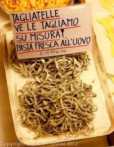 pasta sold in Bologna, Italy
