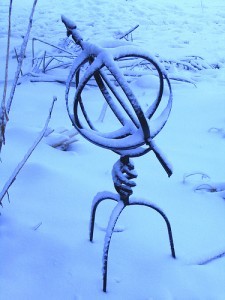 garden accessory in winter