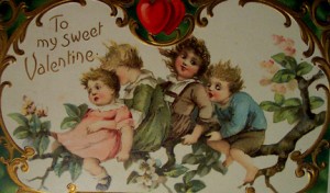 vintage valentines day card