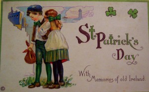 old-fashioned st. patricks day greeting card