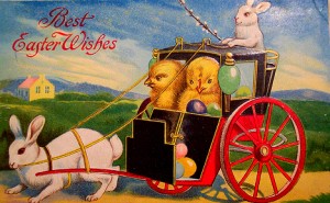 old easter greeting card