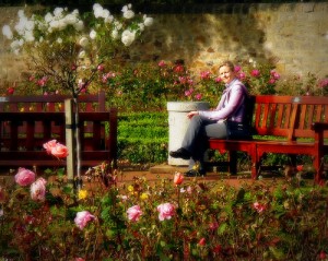 woman gardening