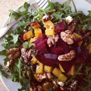growing beets lets you cook delicious beet salads with feta cheese and spicy arugula
