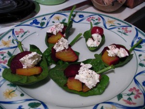 growing beets lets you serve garden-fresh appetizers with beets, spinach and feta