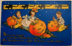 vintage halloween card