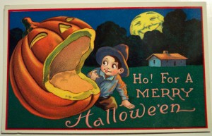 vintage halloween card