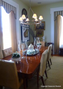 Elegant dining room at P. Allen Smith's house.