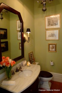 Guest bathroom at P. Allen Smith's home