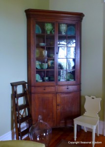 18th century cabinet in P. Allen Smith's home.