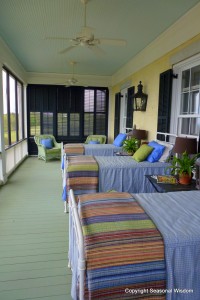 Sleeping porch at P. Allen Smith's home.