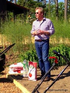 P. Allen Smith standing in garden.