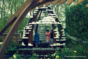 Japanese style garden house at 2013 Chelsea Flower Show