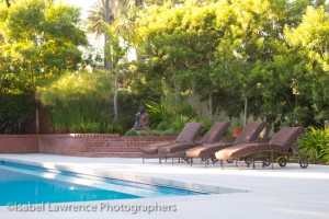 Billy Goodnick designed the buddha to be visible in many places around the garden.