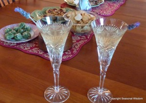 Lavender-Elderflower Champagne Cocktail from The Drunken Botanist