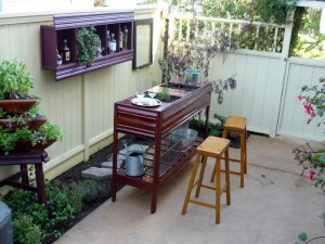 Amy Stewart's outdoor bar for The Drunken Botanist