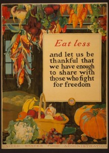 Old wartime poster for the harvest time.
