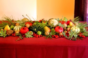 This beautiful seasonal tablescape can be eaten too.