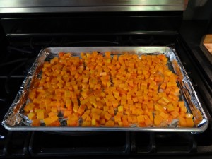 Cube the butternut squash in this recipe in The Cooking Light Pick Fresh Cookbook
