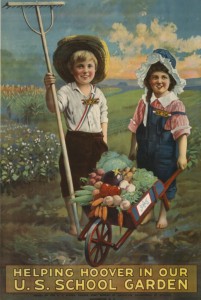 Helping Hoover in our United States School Garden Army Poster