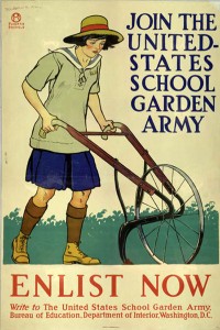 United States School Garden Army Poster by Edward Penfield, circa 1917