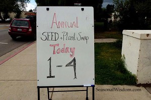 Seed Swap sign